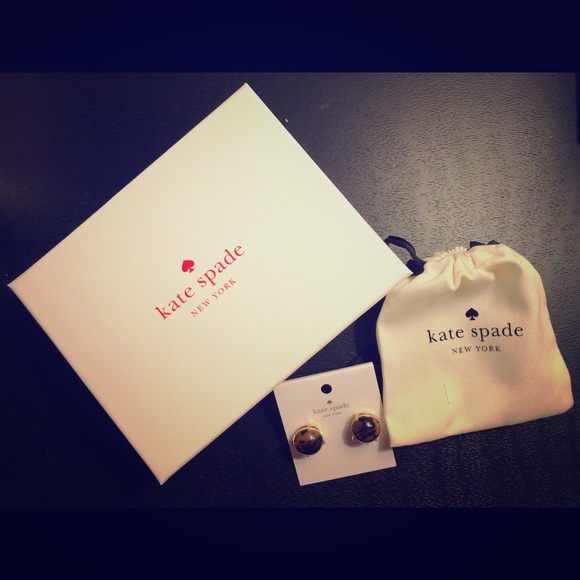 kate spade Jewelry - NWT Kate Spade Tortoise Gumdrop earrings
